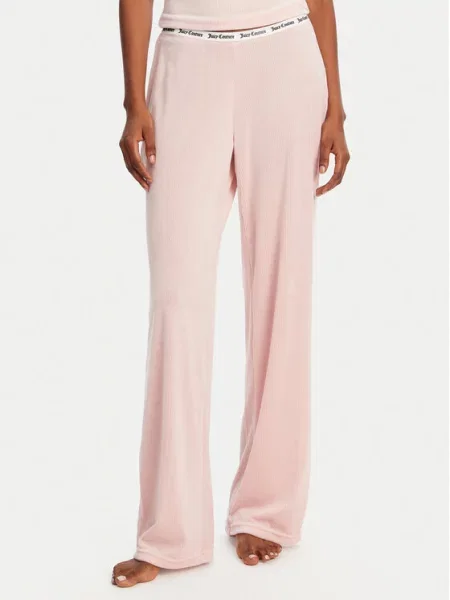 Juicy Couture Pidžama hlače Vicky Flare Fit ružičasta