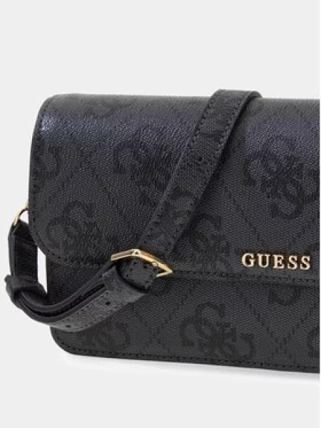 Ročna torba Guess Sadie Siva črna