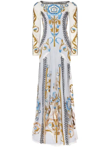 Rochie maxi Temperley London albastru