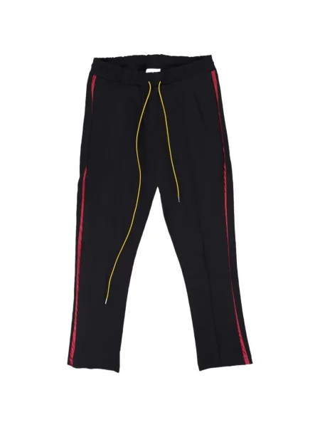 Pantaloni Rhude cu dungi alergare negru