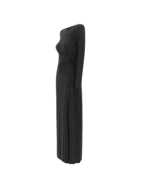 Rochie maxi Twenty Fourhaitch cu volane negru