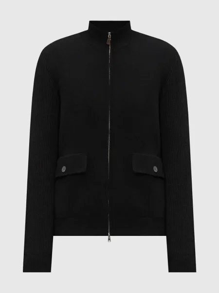 Кардиган з вовною та кашеміром Cashmere&whiskey чорний