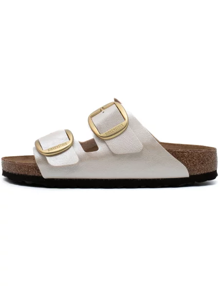 Pantofi Birkenstock cu cataramă alb