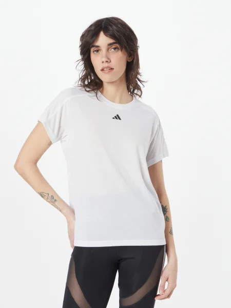 ADIDAS PERFORMANCE Funkčné tričko čierna biela