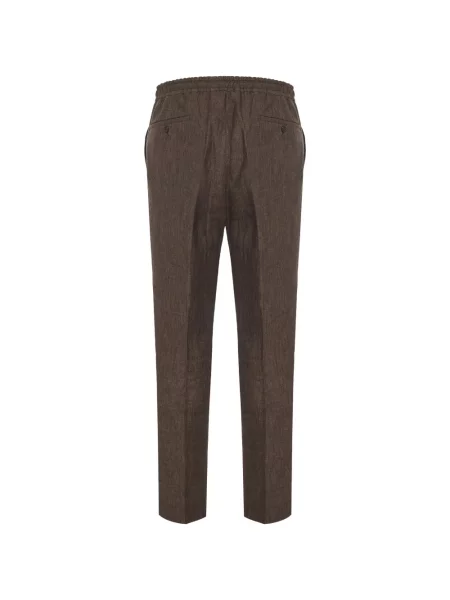 Pantaloni Corneliani cu cordon maro