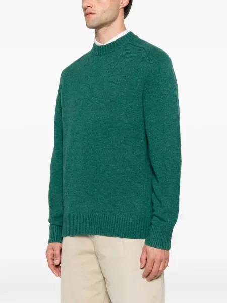 Pulover Barbour cu decolteu rotund verde