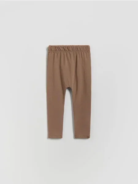 Reserved legginsy ciemnobrązowy