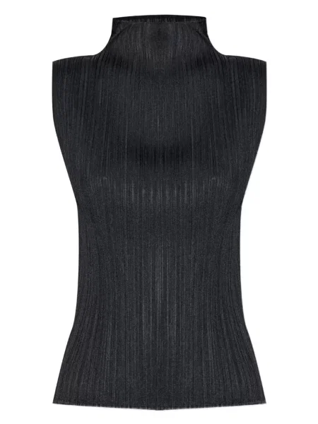 Top Pleats Please Issey Miyake plisat negru