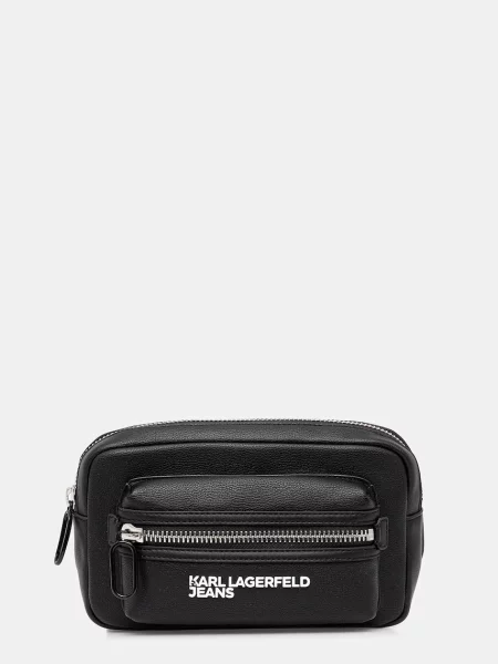 Torbica za okoli pasu Karl Lagerfeld Jeans bela