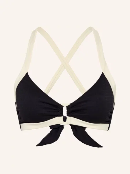 Seafolly Bustier Bikiny Bandwave / režná černá