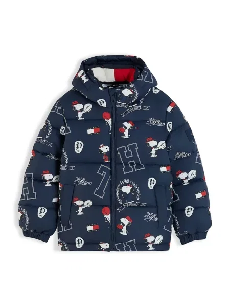 Tommy Hilfiger prošivena jakna za djecu x Peanuts plava