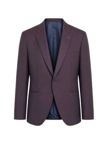 Costum Ramon Sanjurjo cu rever violet