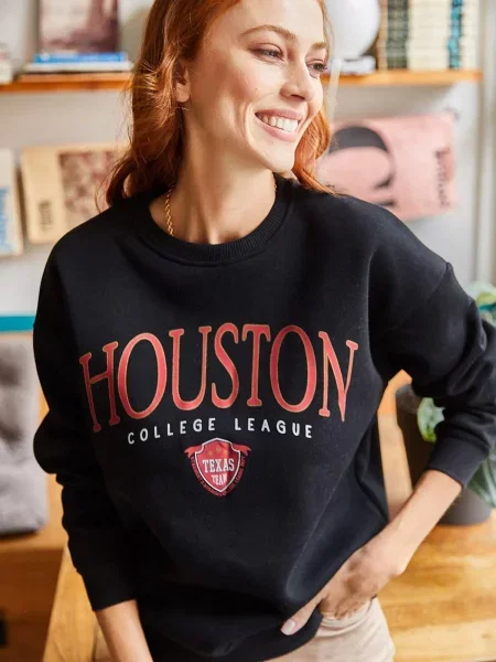 Olalook Sweater majica crvena crna