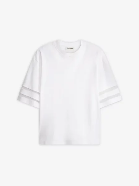 T-shirt z czystej bawełny organicznej biała