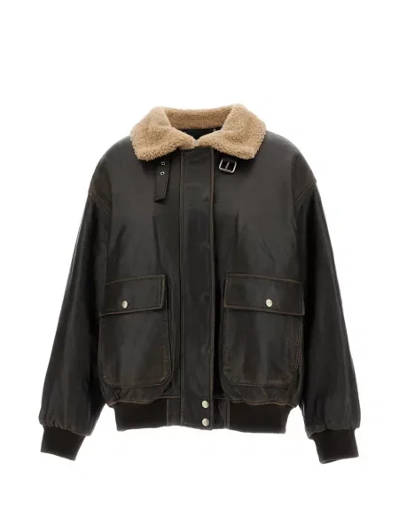 Gulerat geanta de piele Halfboy maro