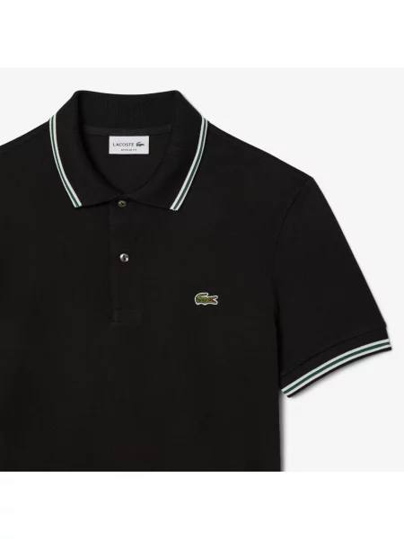 Поло Lacoste черное