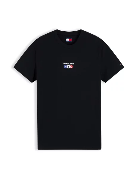 Tommy Jeans Tricou NYC albastru / roșu / negru alb