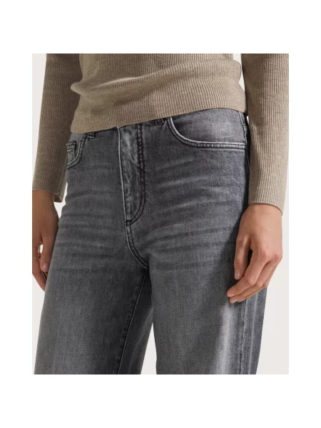 Szerokie jeansy Seventy szare