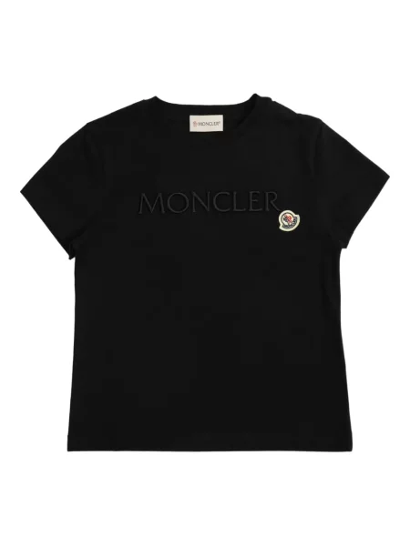 Koszulka dziecięca Moncler Enfant czarna