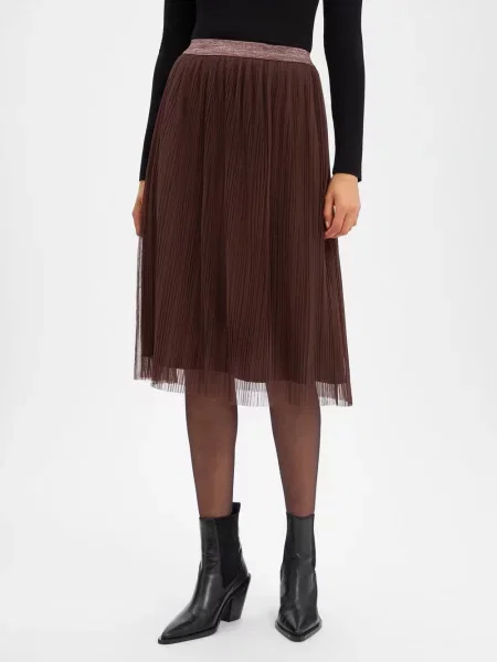 Nümph spódnica tiulowa Numea Kobiety jednolity 34 brązowy