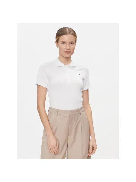 Tommy Hilfiger Pólóing Slim Fit fehér