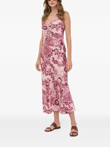 Rochie Guess cu model floral roz
