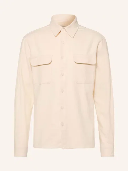 Sandro Koszula Flanelowa O Kroju Regular Fit beige beżowa