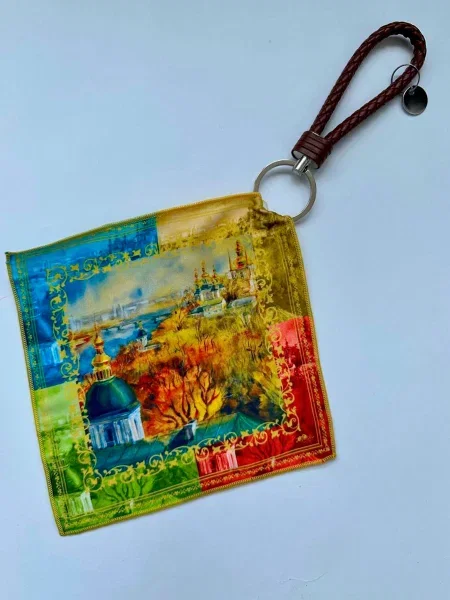 Кожаная сумка Myscarf желтая