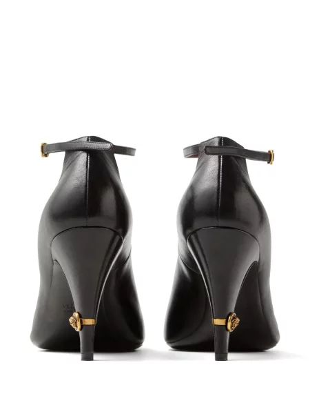 Pantofi cu toc Versace din piele negru