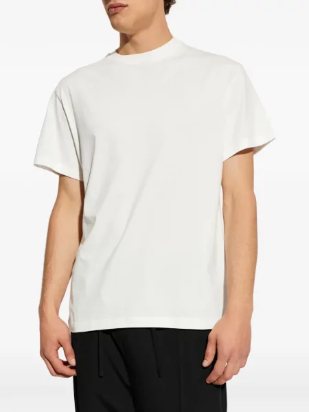 Tricou Jil Sander cu broderie alb