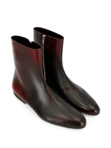Botine Dries Van Noten din piele maro