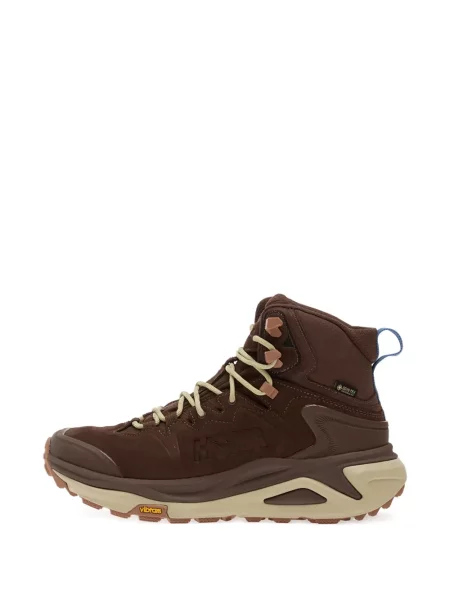 Туризъм туристически боти Hoka с връзки с дантела кафяво