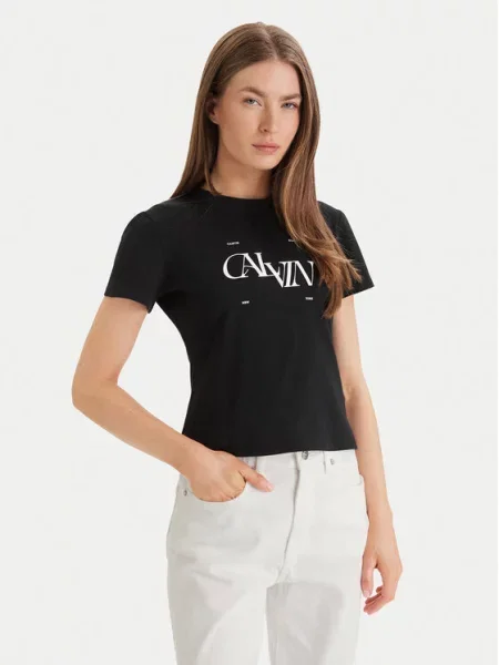 Calvin Klein Jeans T-Shirt Seasonal czarny