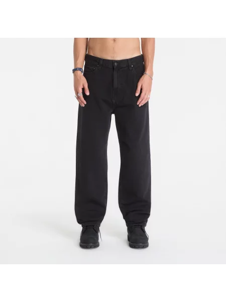 Blugi Carhartt WIP Aaron Pant Black Stone Washed 34 negru