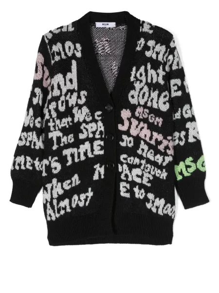 Dětské kardigan Msgm černý