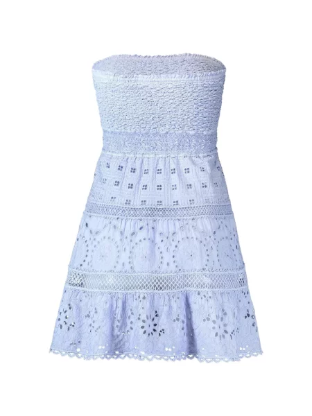 Rochie mini Misha fără bretele albastru