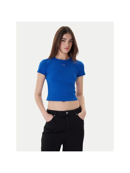 Hugo Футболка Baby Голубий Slim Fit