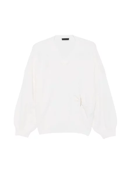 Dzianinowy sweter Liu Jo biały