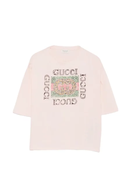 Koszulka dziecięca Gucci różowa