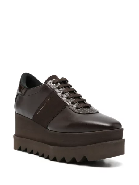 Sneakerși Stella Mccartney cu platformă maro