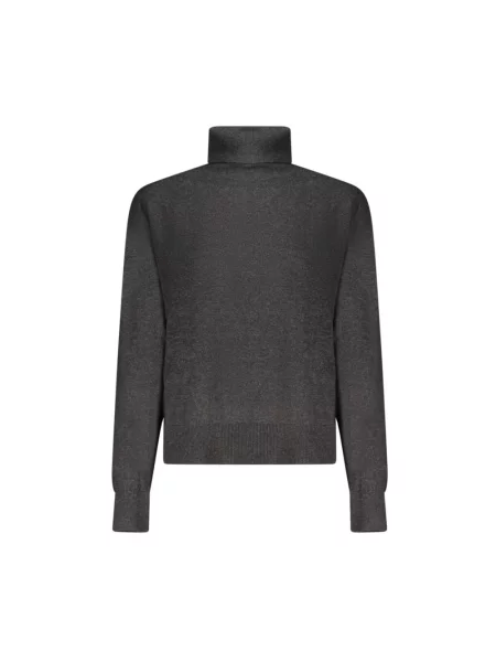 Sweter z golfem Pepe Jeans z długim rękawem czarny