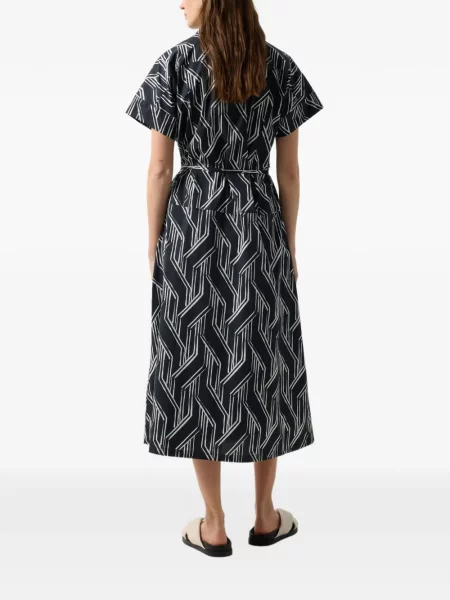 Rochie tip cămașă Bogner cu imagine negru