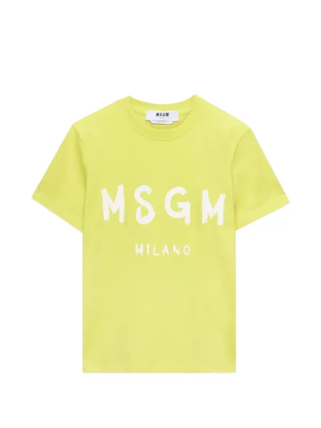 Tricou Msgm cu imagine galben