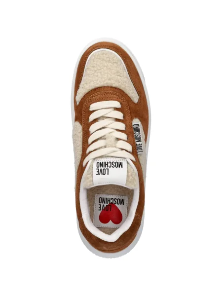 Sneakerși Love Moschino maro