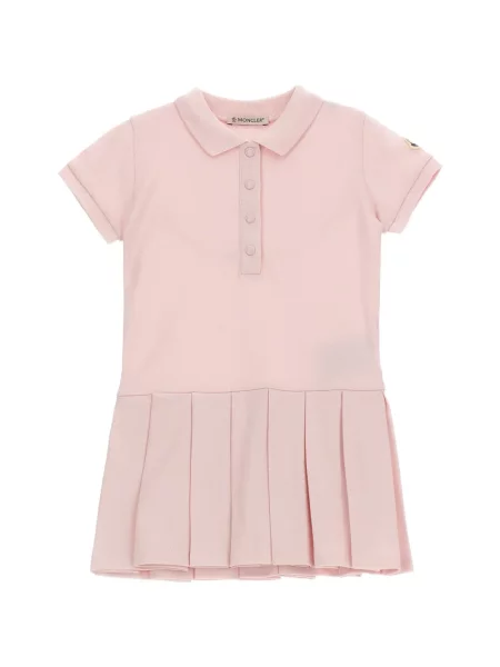 Dětské košilové šaty Moncler Enfant růžové