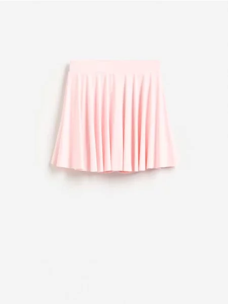 Reserved Pantaloni-fustă netezi roz-pastel roz