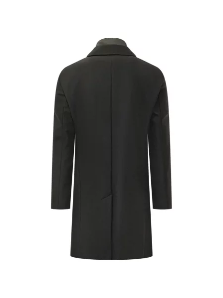 Palton Boss de lână negru