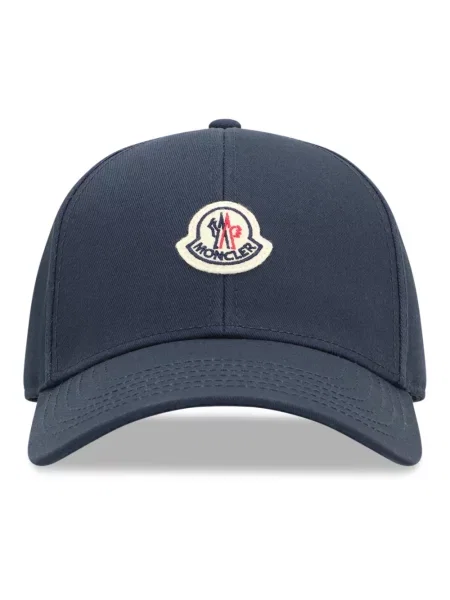 Czapka z daszkiem Moncler niebieska