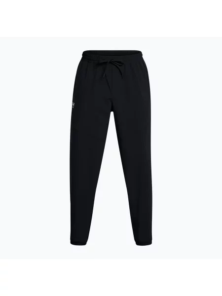 Pantaloni pentru bărbați Under Armour Vibe Woven Jogger black/white alb