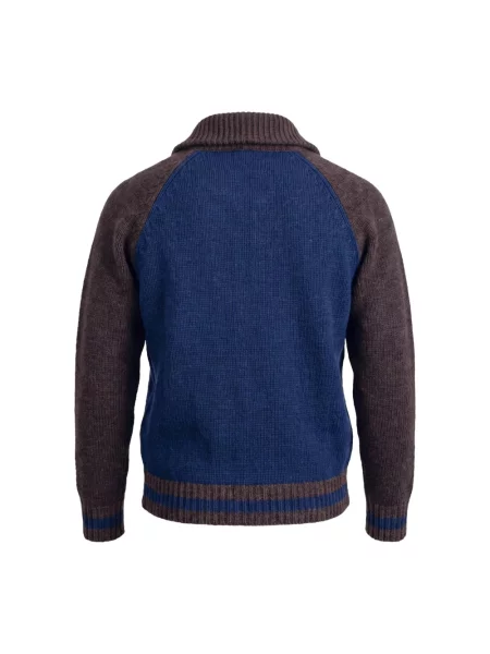 Sweter Chesapeake's wełniany niebieski